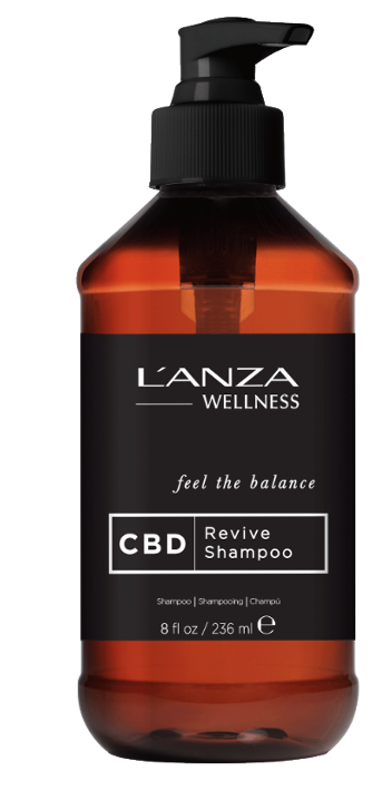 Шампунь анти-стресс с каннабидиолом LANZA Wellness CBD Revive Shampoo (236 мл)