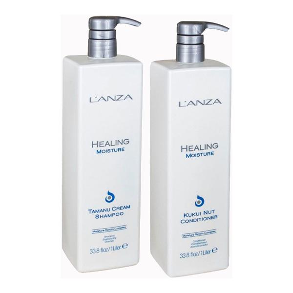 Профессиональные объемы шампуня и кондиционера для увлажнения волос LANZA